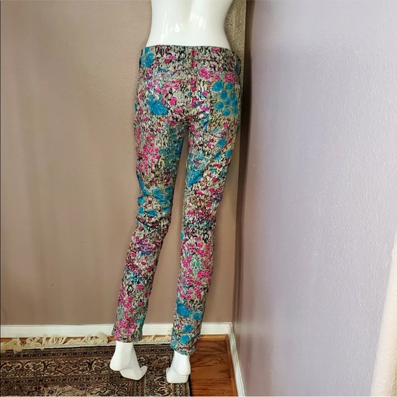 7 For All Mankind, Garden Party print jeans. - Picture 2 of 6